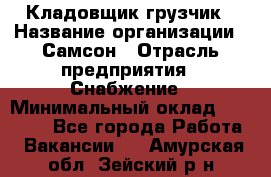 Кладовщик-грузчик › Название организации ­ Самсон › Отрасль предприятия ­ Снабжение › Минимальный оклад ­ 27 000 - Все города Работа » Вакансии   . Амурская обл.,Зейский р-н